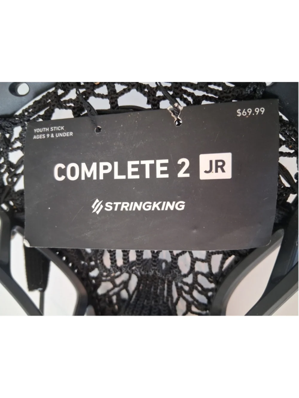 StringKing Complete 2 Jr. Youth Lacrosse Black/Black NEW NWT *Head Only*